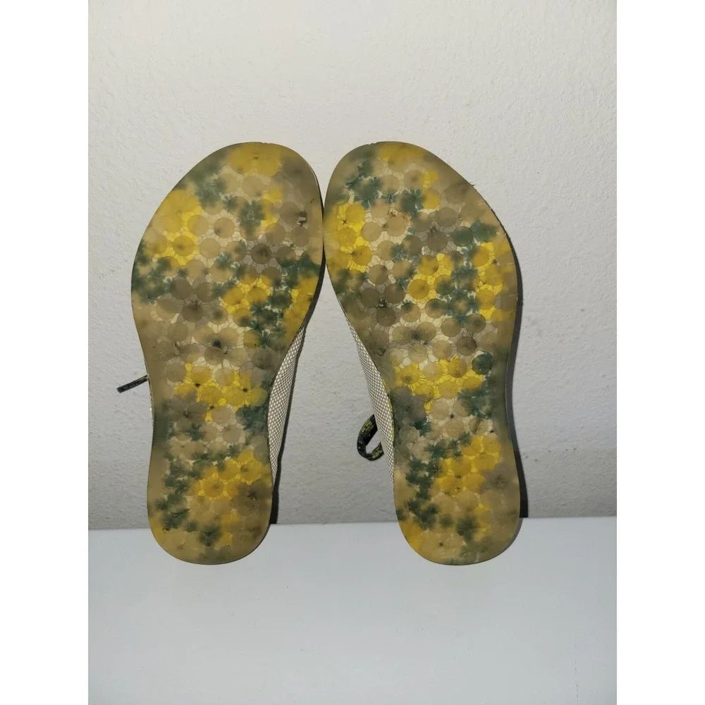 NO BULL Spring Fling SuperFabric Cream/Floral Low Top Sneakers Womens 9 Mens 7.5